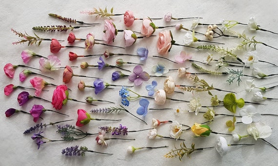 Pretty Little Flower Hair Pins Wires Wedding Prom  display picture 3