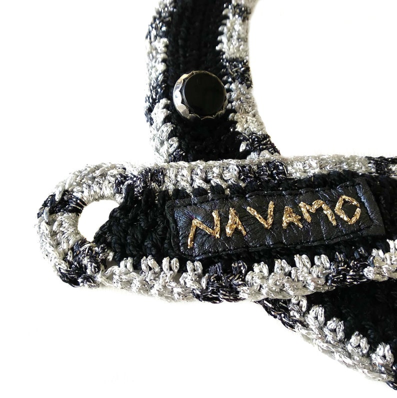 Bib Necklace Fiber Necklace Contemporary Jewelry Crochet Collar Statement Necklace Statement BIB Collar Necklace The Luna Necklace