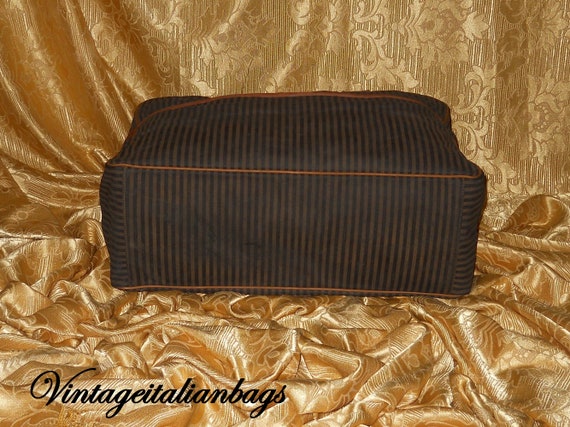 Genuine vintage Fendi suitcase - fabric and genui… - image 7