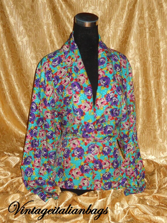 Genuine vintage Balloon blouse - pure silk