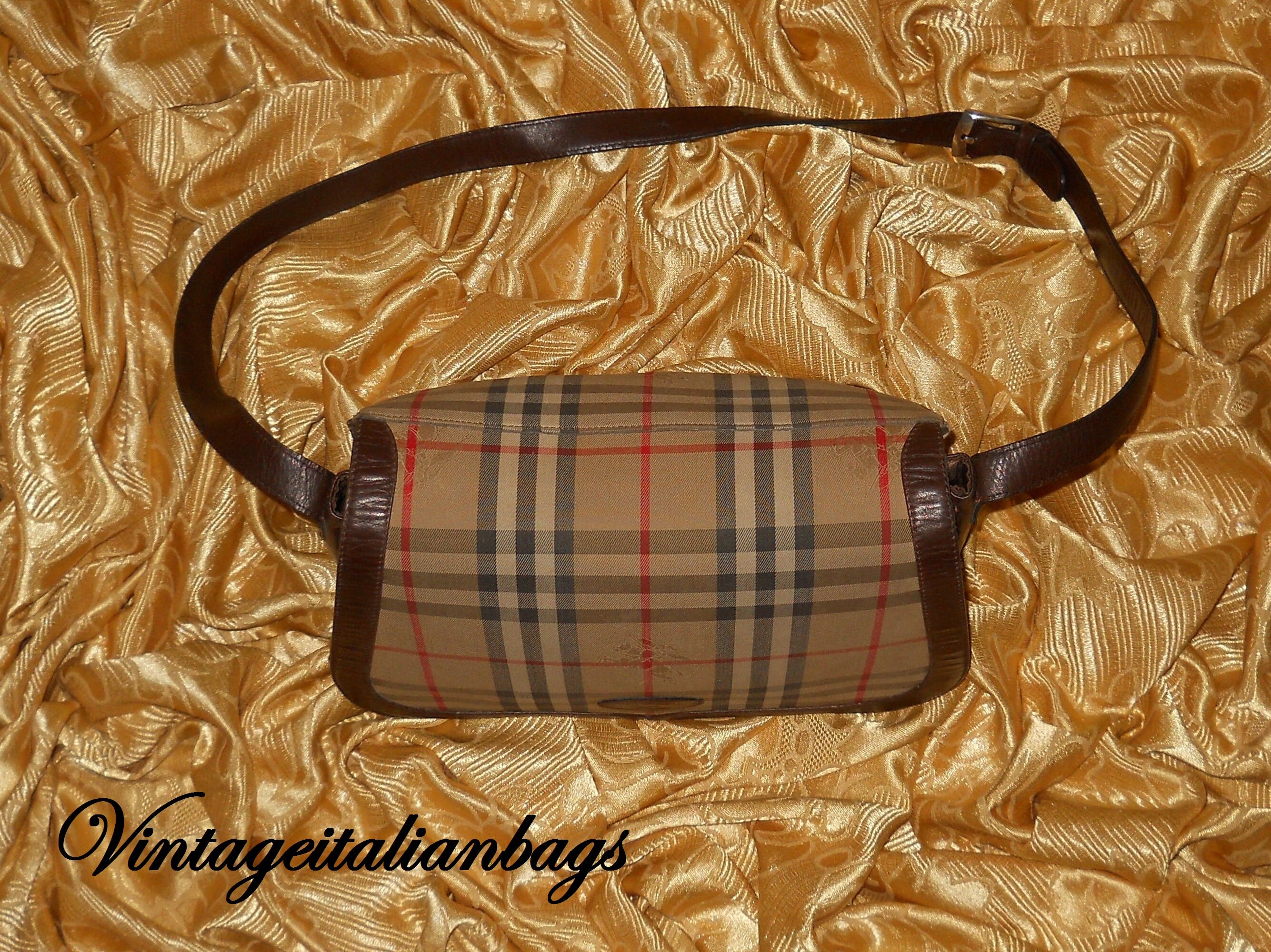 Genuine Vintage Burberrys Bag Fabric and Genuine Leather -  UK