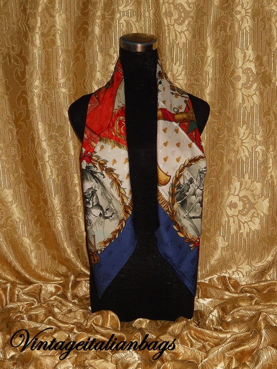 Genuine vintage Hermès scarf - all silk - Napoléo… - image 3