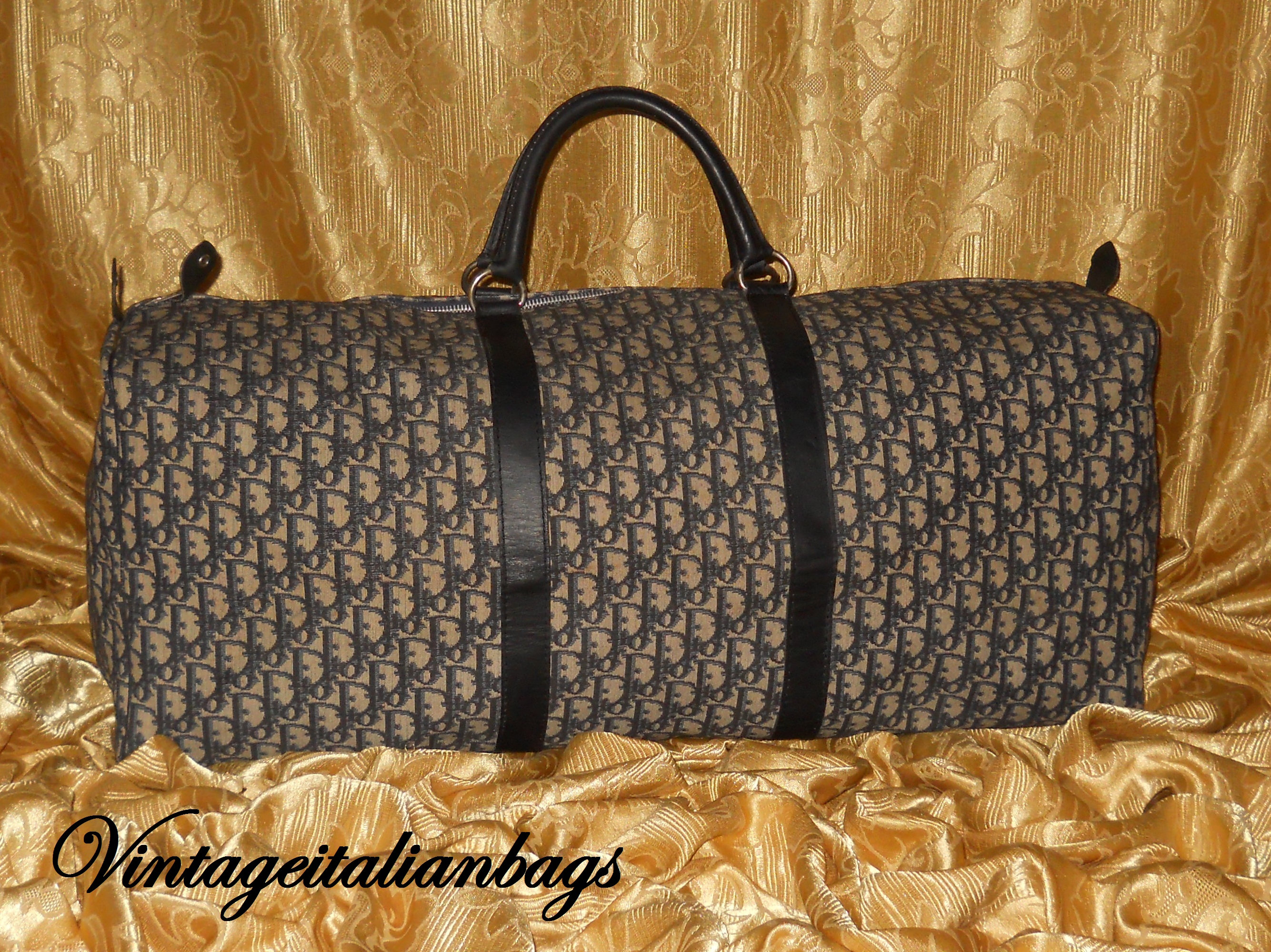 LOUIS VUITTON Vintage CASE MAKE UP Cosmetic Bag Rare Braided Handles Clutch  873