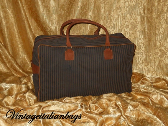 Genuine vintage Fendi suitcase - fabric and genui… - image 3