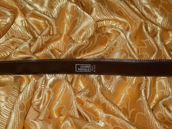 Genuine vintage Gianni Versace belt - genuine lea… - image 4