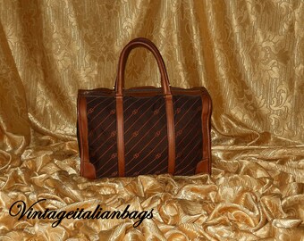 Echte Vintage Gucci-Handtasche - Stoff und Leder