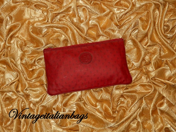 Genuine vintage Fendi purse - canvas and genuine … - image 1