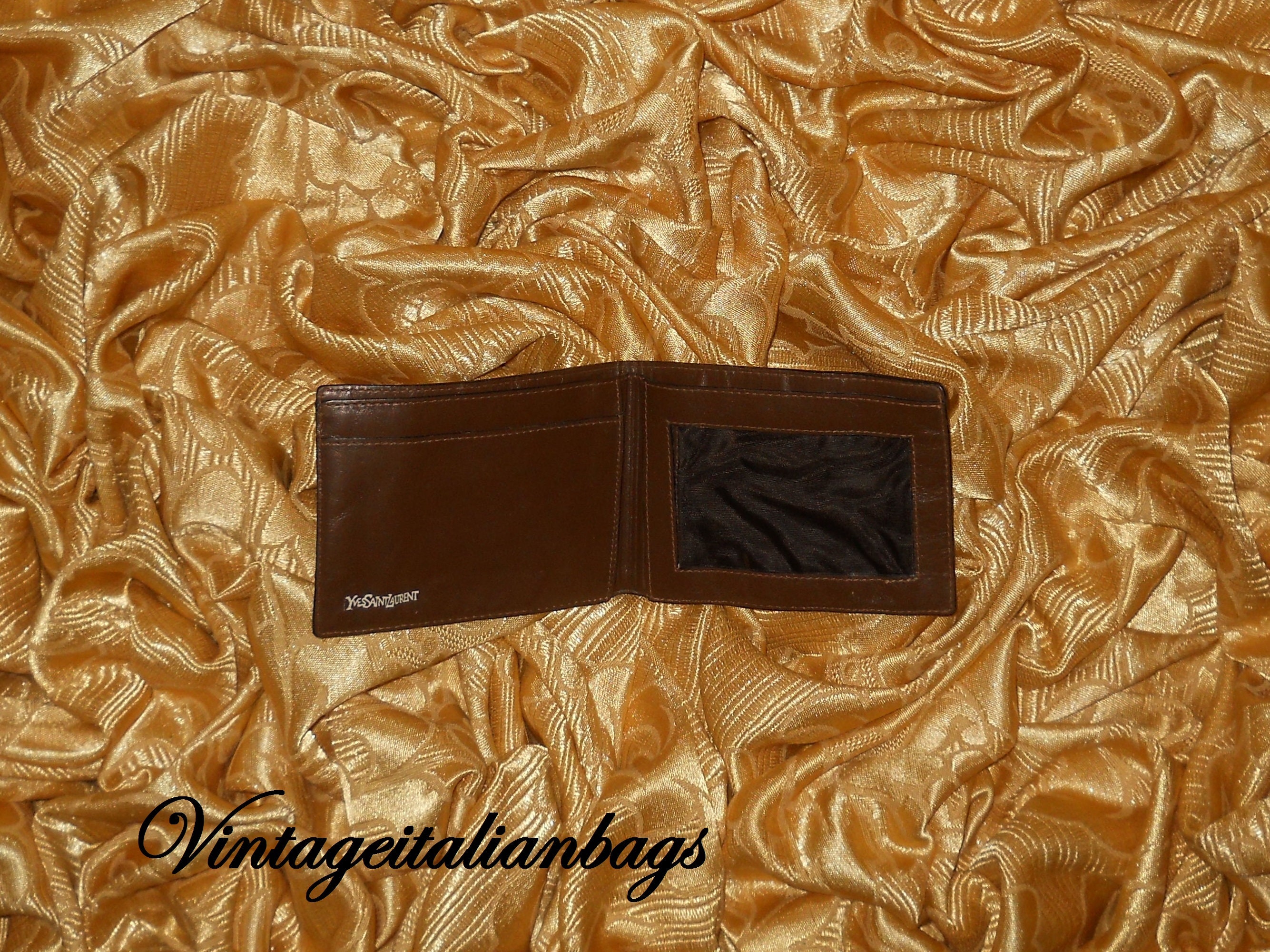 Yves Saint Laurent Yves Saint Laurent Vinnil Logo Clutch Bag Wallet Ch –  NUIR VINTAGE