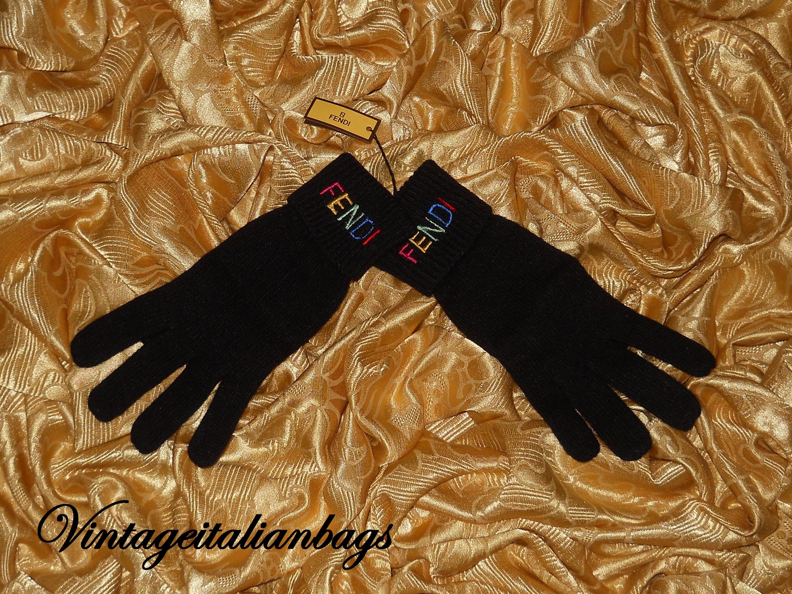 Genuine Vintage Fendi Gloves Etsy