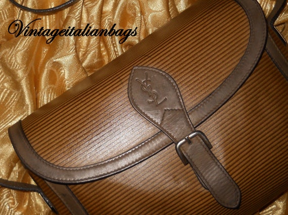 Genuina vintage Yves Saint Laurent bag - canvas a… - image 2