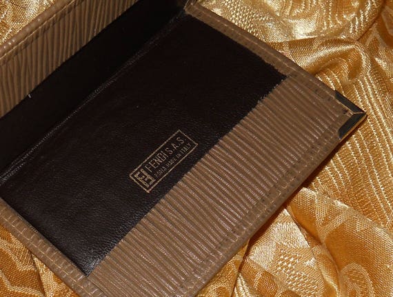 Genuine vintage Fendi diary cover - canvas and ge… - image 4