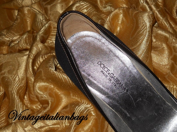 Genuine vintage Dolce&Gabbana shoes - fabric and … - image 7