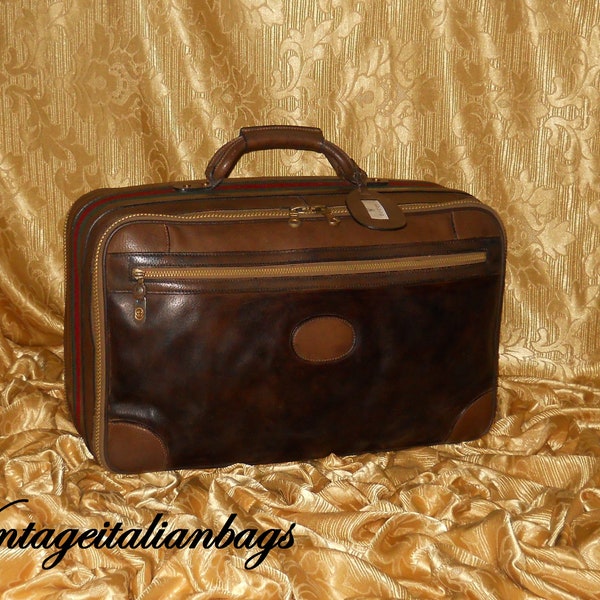 Véritable valise Gucci vintage - cuir authentique