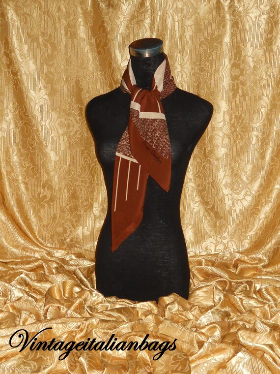Genuine vintage Pierre Cardin scarf - all silk - image 3