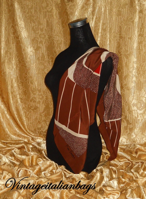 Genuine vintage Pierre Cardin scarf - all silk - image 1