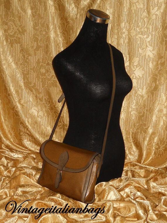 Genuina vintage Yves Saint Laurent bag - canvas a… - image 3
