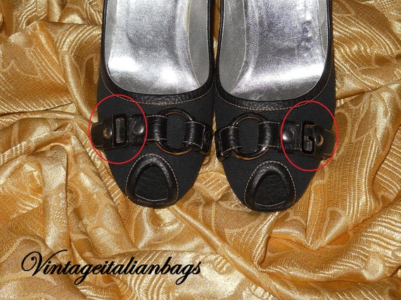 Genuine vintage Dolce&Gabbana shoes - fabric and … - image 2
