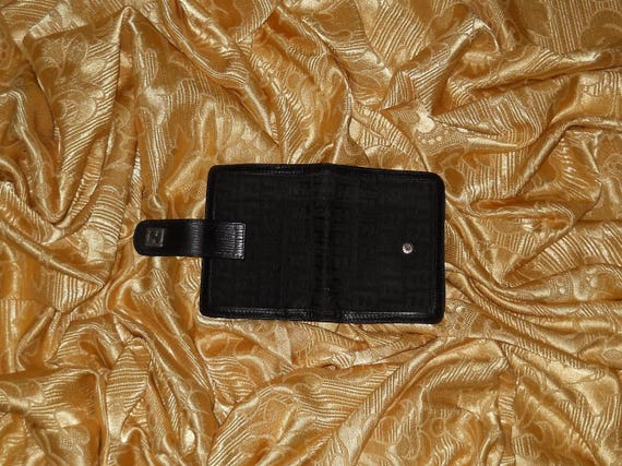 Genuine vintage Fendi wallet - fabric and genuine… - image 2