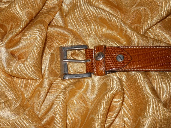 Genuine vintage Gianni Versace belt - genuine lea… - image 2