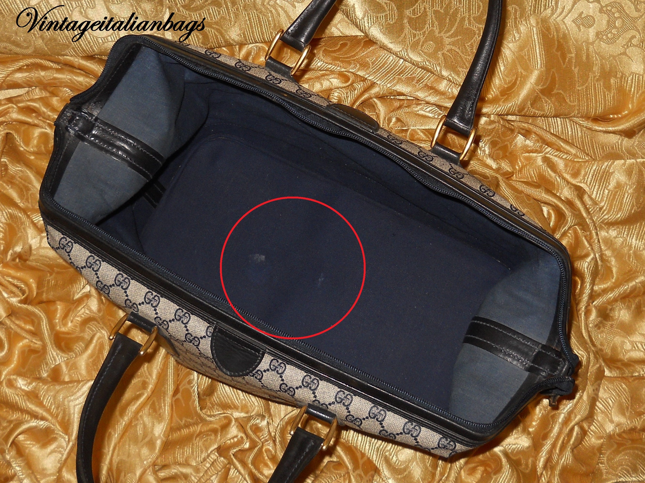 Genuine Vintage Gucci Weekend Travel Bag Canvas and Genuine Leather Etsy