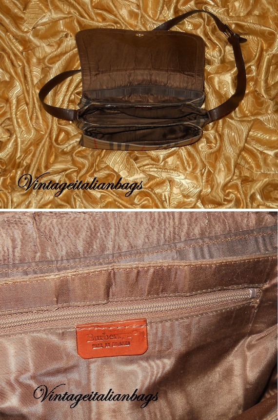 Genuine Vintage Burberrys Bag Fabric and Genuine Leather -  UK