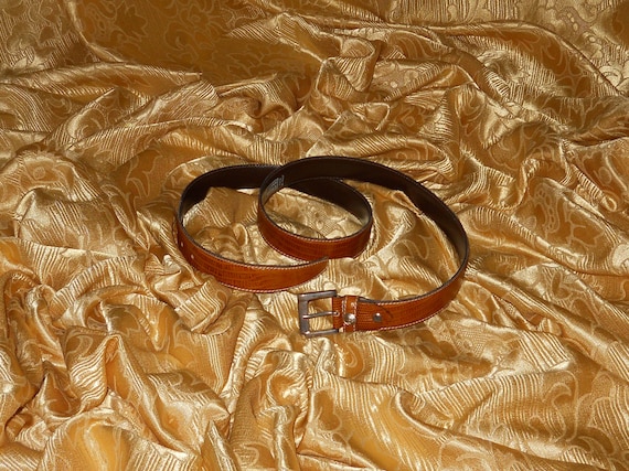 Genuine vintage Gianni Versace belt - genuine lea… - image 1