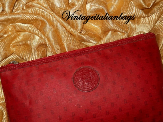 Genuine vintage Fendi purse - canvas and genuine … - image 2