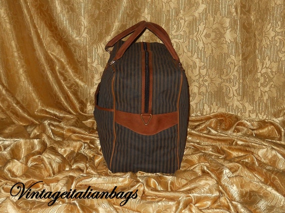 Genuine vintage Fendi suitcase - fabric and genui… - image 4