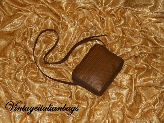 Genuine vintage Fendi bag - canvas and genuine le… - image 3