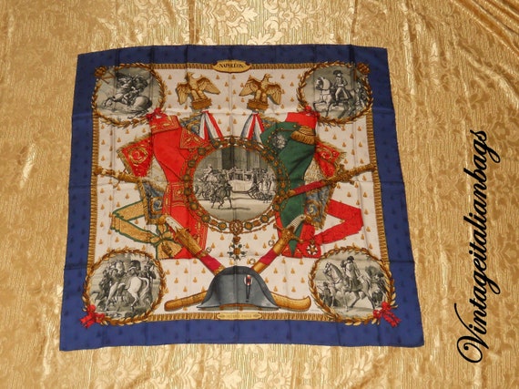 Genuine vintage Hermès scarf - all silk - Napoléo… - image 7