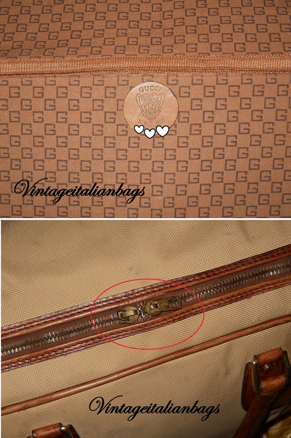 Genuine vintage Gucci suitcase - serial code - fa… - image 9