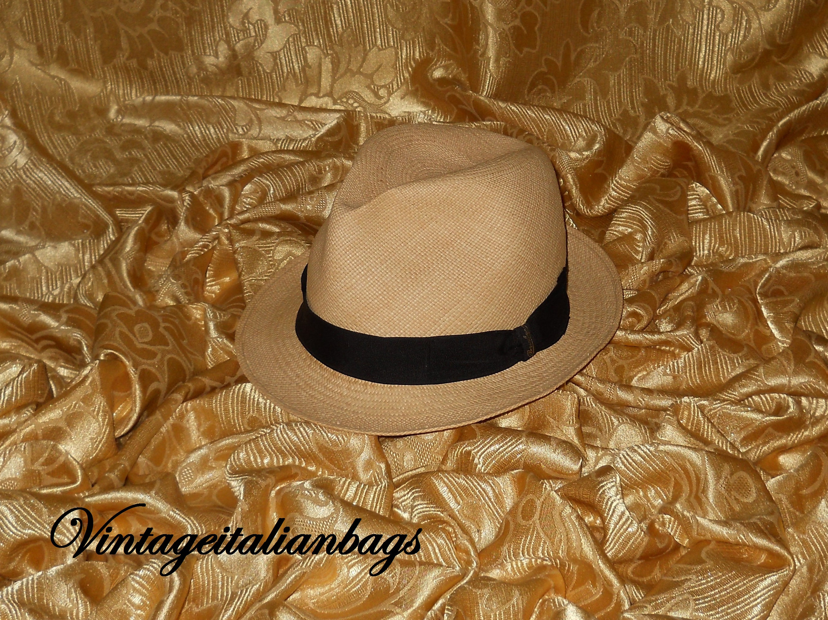 Cappello Borsalino vintage originale paglia | Etsy Italia