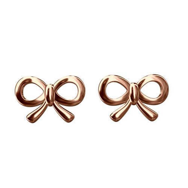 Earrings Bow Sterling Silver 925