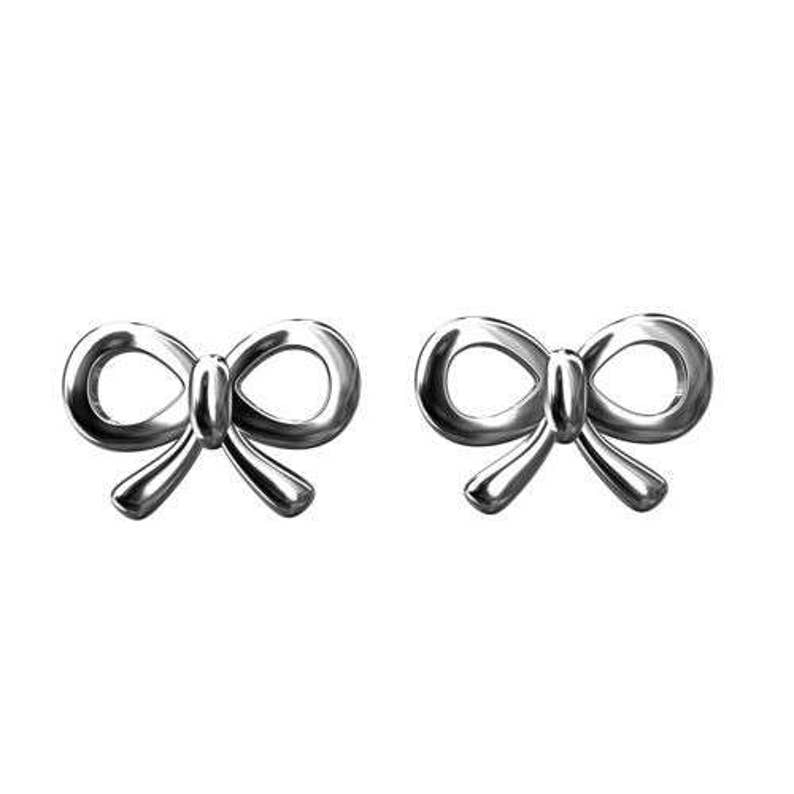 Earrings Bow Sterling Silver 925