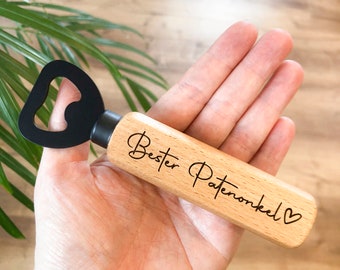 Best Godfather Wooden Bottle Opener - Gift