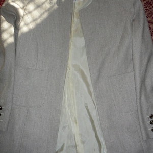 Valentino miss V skirt silk wool  suit Vintage 1980s made in Italy  sz 46/12