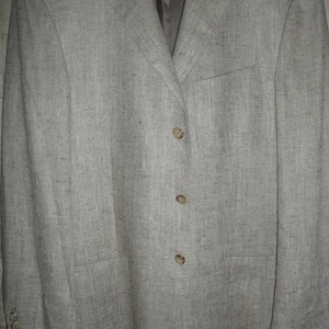 Polo by Ralph Lauren silk linen mens jacket blazer made in Italy tag size 50 /7R