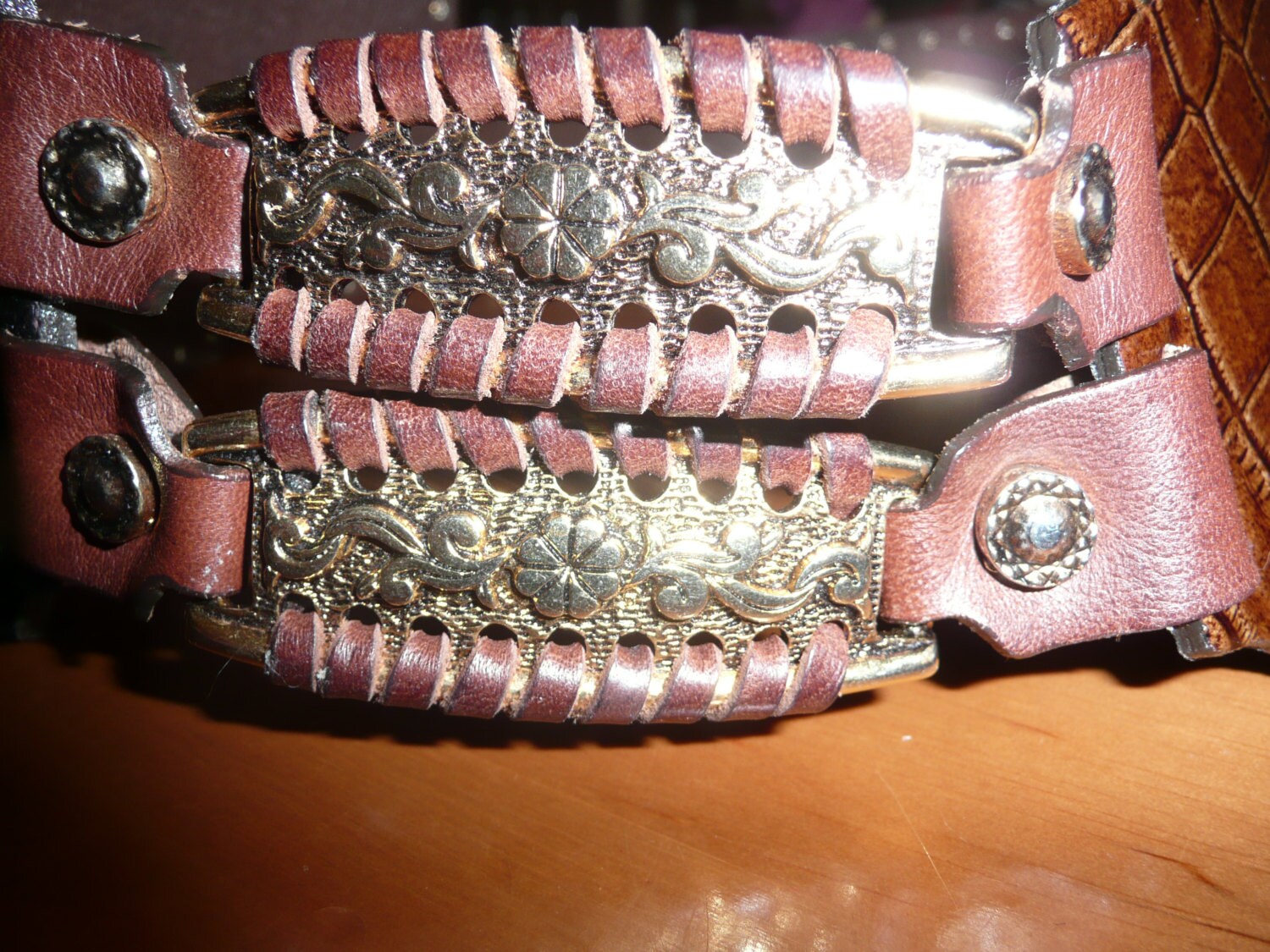 Vintage Cappopera Brown Leather Belt Size S Made in Italy - Etsy display picture 1