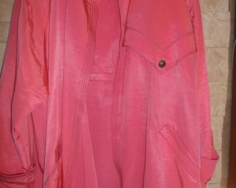 Gianni Versace abrigo blazer blazer rosa mujer clásico hecho en Italia tamaño XL