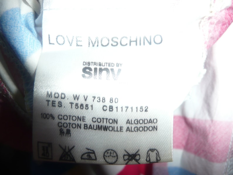 Love Moschino by SINV 100% cotton 