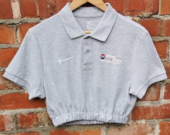 nike polo crop top