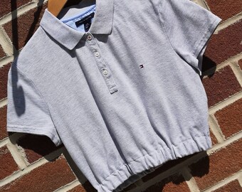 tommy hilfiger crop polo