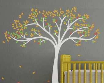 Wall Decal Large Tree decals huge tree decal nursery white tree decals Wall tattoos Wall mural removable vinyl wall sticker- 192