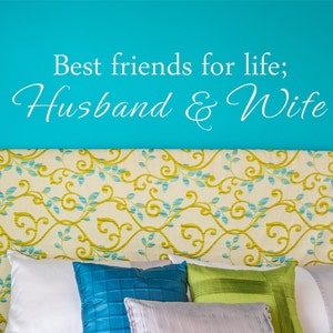 Best Friends for Life - Bedroom Wall Decal,Romantic Vinyl Art,Love Wall Quotes - 140