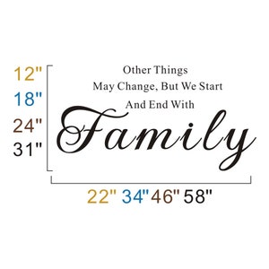Family Decal Quote Words Vinyl Wall Decal Sticker Home Wall Decal Décor With Hearts Love (two Decals Included) #3072