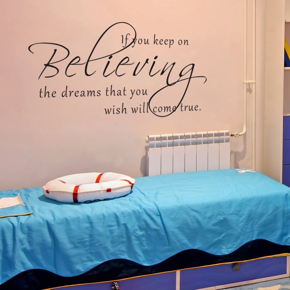Believe the Dream Wall Decal Inspirational Vinyl Wall Art Etsy