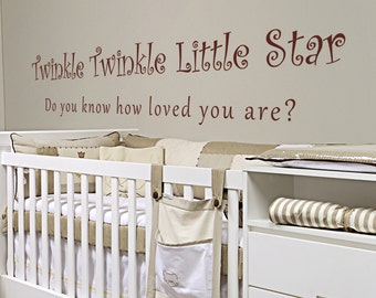 Twinkle Twinkle kleiner Stern Wand Aufkleber Kinderzimmer Wand Aufkleber Baby Zimmer Aufkleber-058