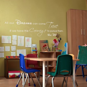 Inspirujące cytaty ścienne Walt Disney Vinyl Sayings Naklejki ścienne do pokoju dziecięcego- 016