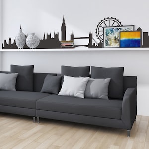 London Skyline Decal - Cityscape Wall Decal - London Silhouette Wall mural- 199