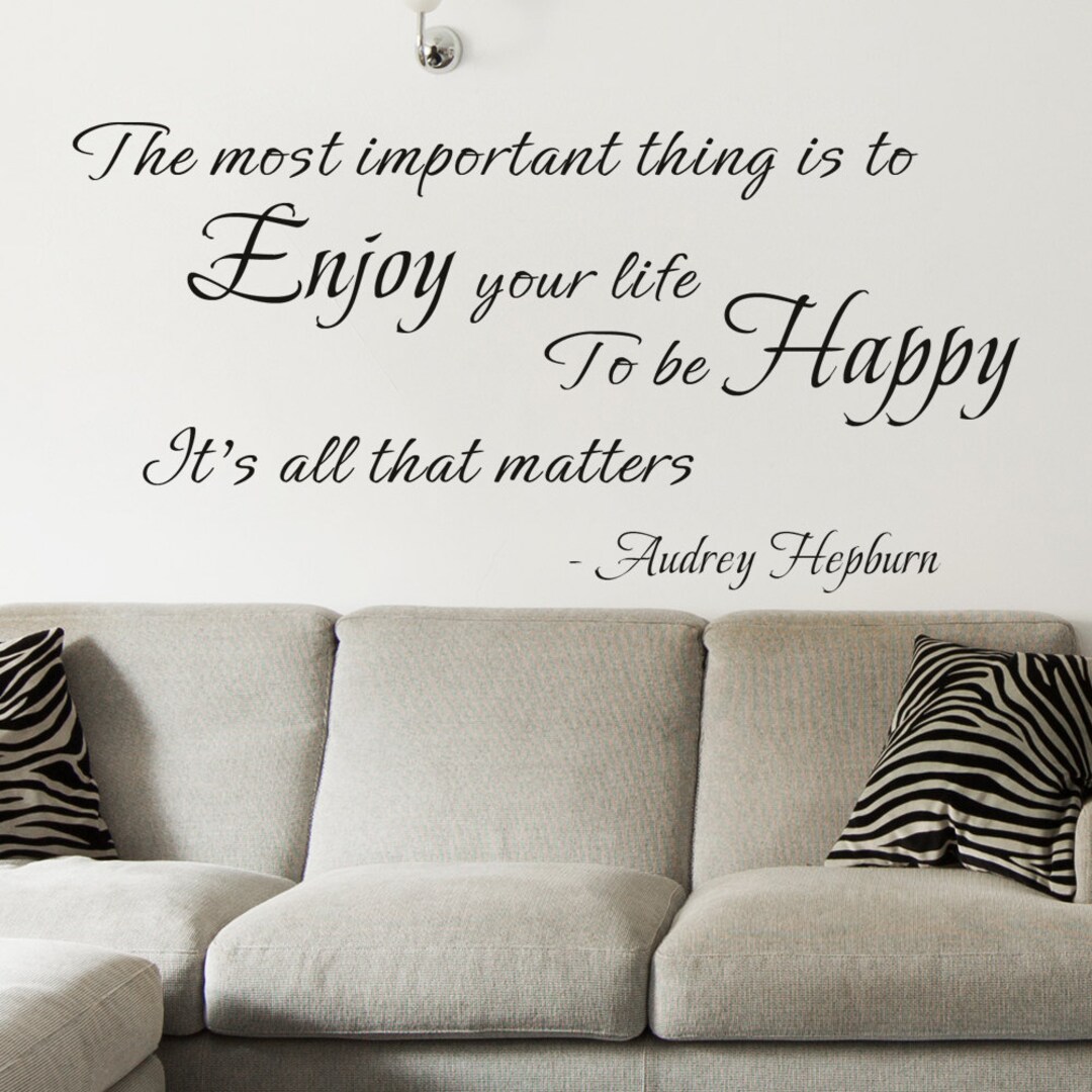 Wall Vinyl Decal Quote Sticker Home Decor Art Mural the Most Etsy